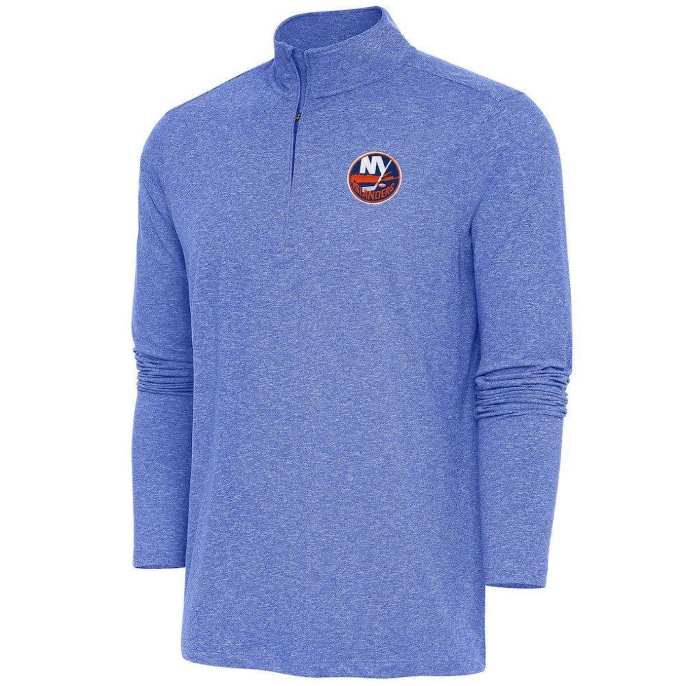 New York Islanders Antigua Hunk Quarter-Zip Pullover Top