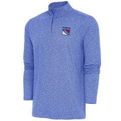 New York Rangers Antigua Hunk Quarter-Zip Pullover Top
