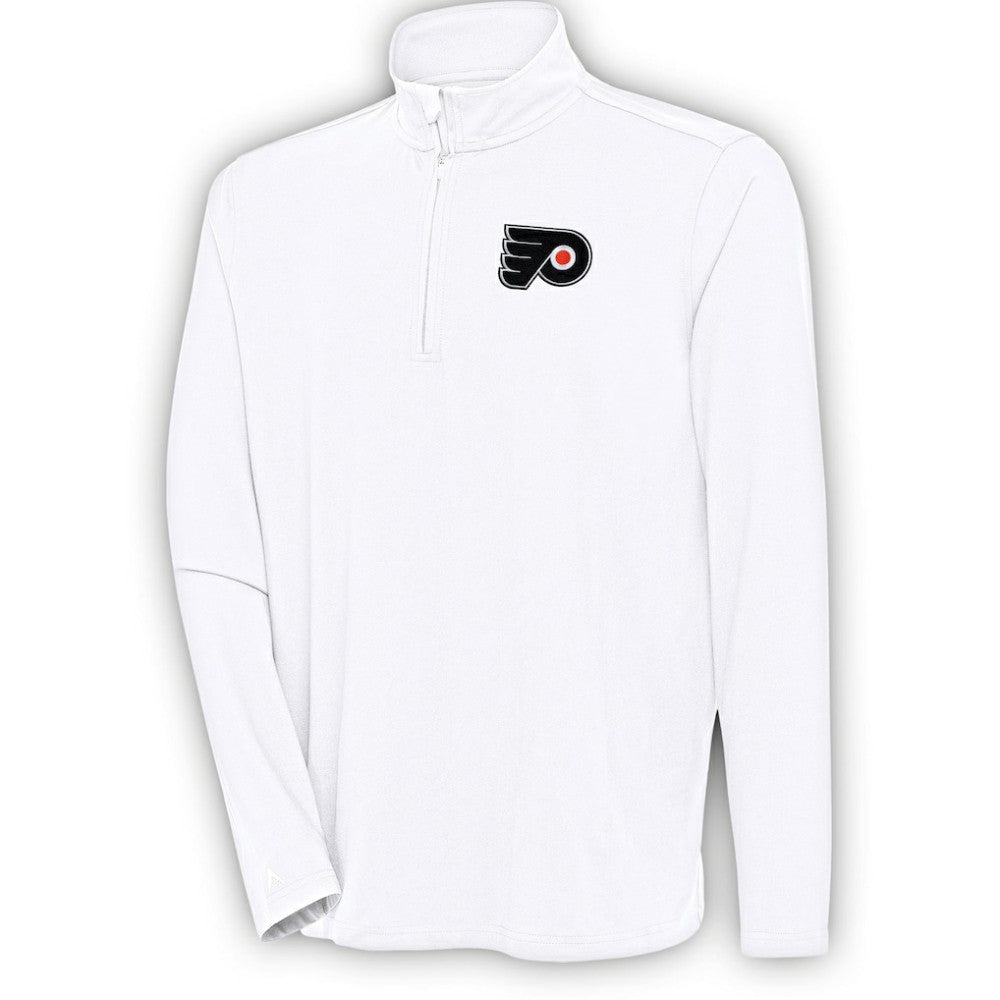 Philadelphia Flyers Antigua Hunk Quarter-Zip Pullover Top