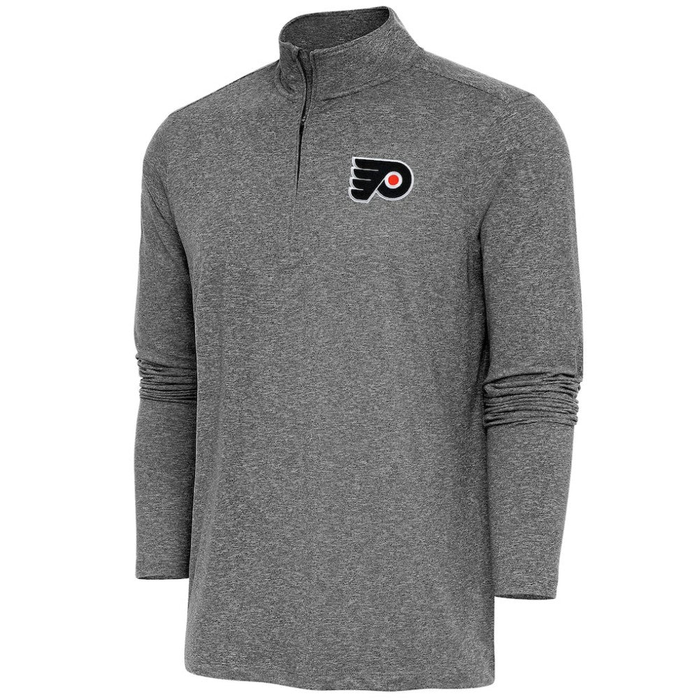 Philadelphia Flyers Antigua Hunk Quarter-Zip Pullover Top