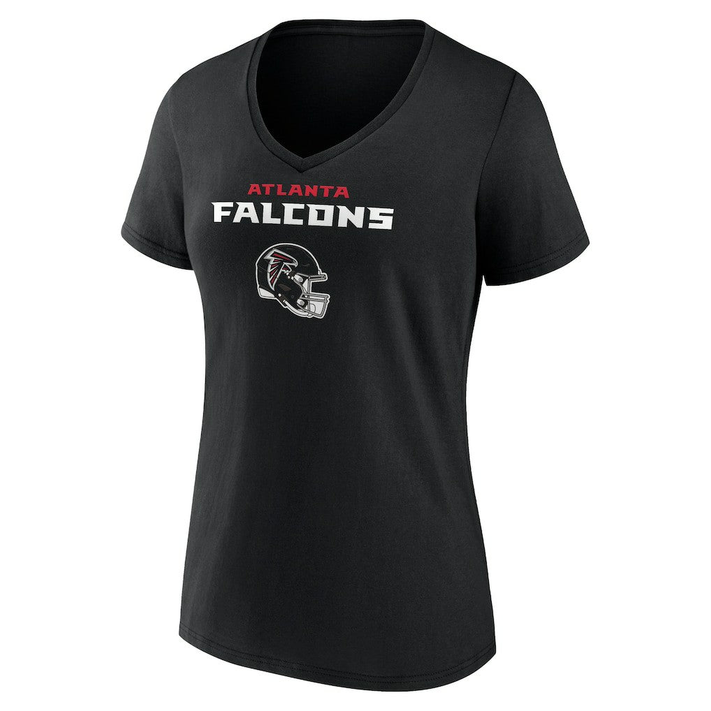 NFL Atlanta Falcons Drake London  Women's Team Wordmark Player Name & Number V-Neck T-Shirt