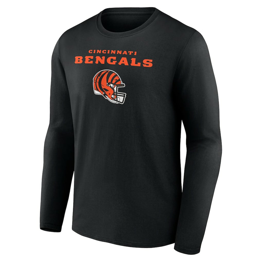 NFL Cincinnati Bengals Ja'Marr Chase  Team Wordmark Player Name & Number Long Sleeve T-Shirt