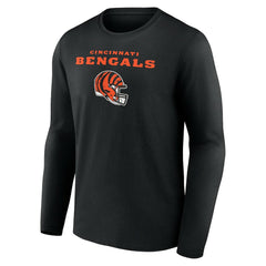 NFL Cincinnati Bengals Ja'Marr Chase  Team Wordmark Player Name & Number Long Sleeve T-Shirt