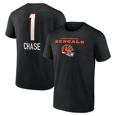 NFL Cincinnati Bengals Ja'Marr Chase  Team Wordmark Player Name & Number T-Shirt
