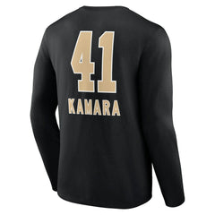 NFL New Orleans Saints Alvin Kamara  Team Wordmark Player Name & Number Long Sleeve T-Shirt