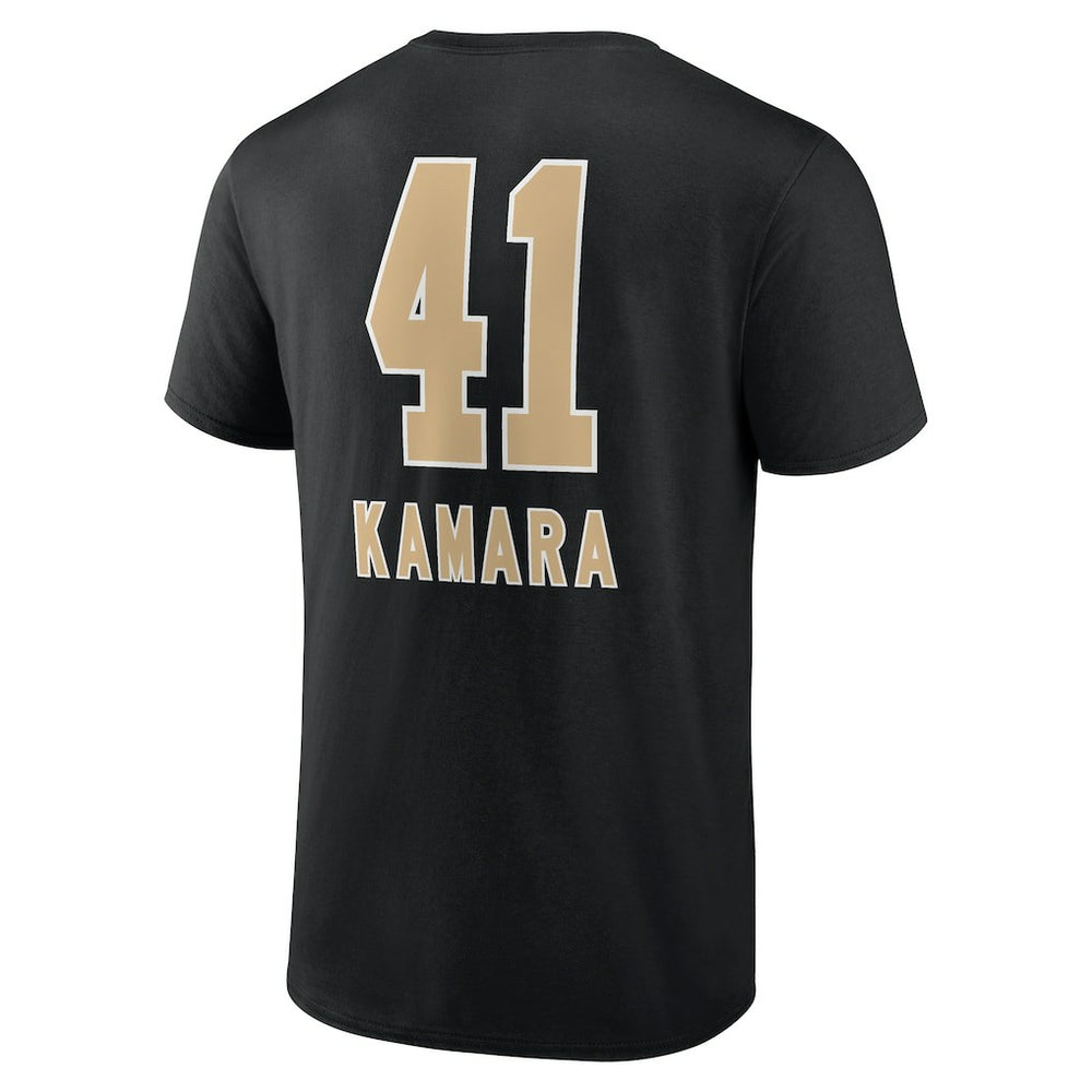 NFL New Orleans Saints Alvin Kamara  Team Wordmark Player Name & Number T-Shirt