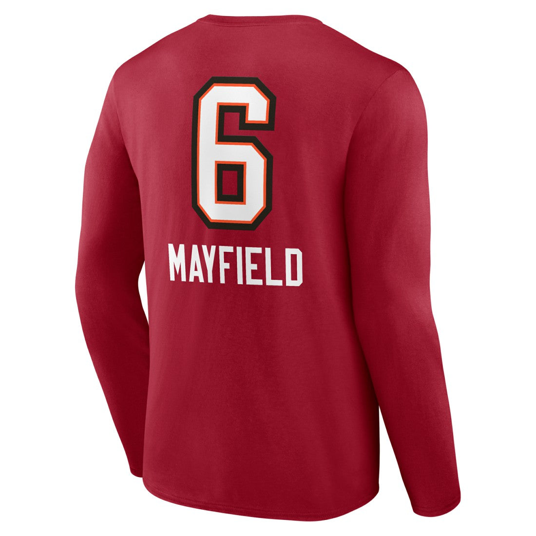 NFL Tampa Bay Buccaneers Baker Mayfield  Team Wordmark Player Name & Number Long Sleeve T-Shirt