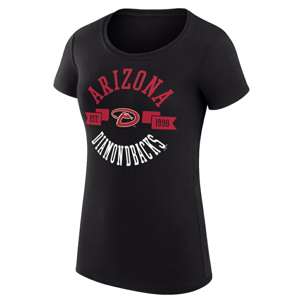 Arizona Diamondbacks G-III 4Her by Carl Banks Women's Super-Slim Fit Lightweight City Graphic T-Shirt - Black