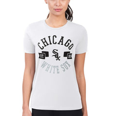 Chicago White Sox G-III 4Her by Carl Banks Women's Super-Slim Fit Lightweight City Graphic T-Shirt - White