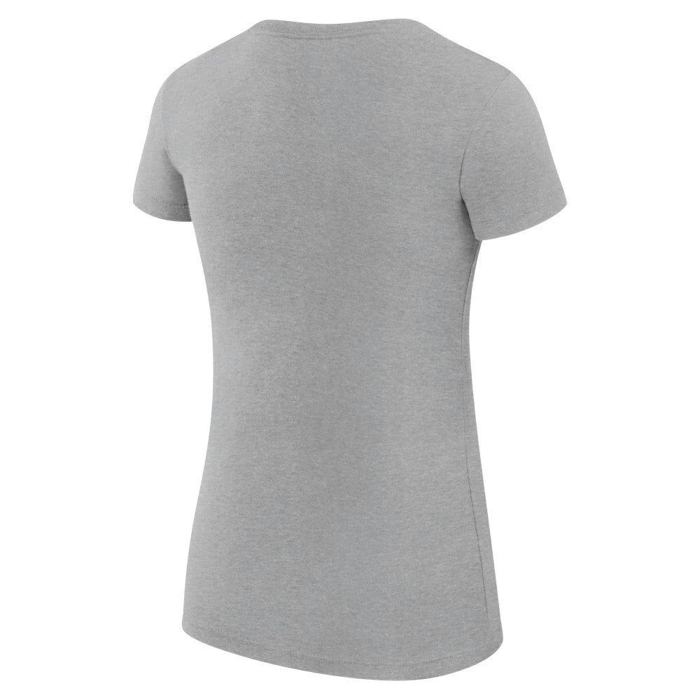 Cincinnati Reds G-III 4Her by Carl Banks Women's Super-Slim Fit Lightweight City Graphic T-Shirt - Heather Gray