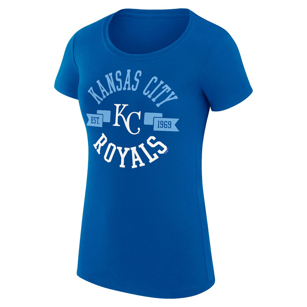 Kansas City Royals G-III 4Her by Carl Banks Women's Super-Slim Fit Lightweight City Graphic T-Shirt - Royal