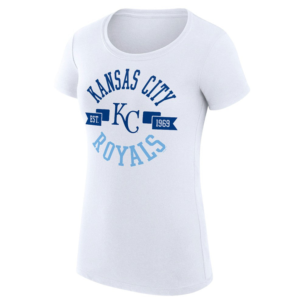 Kansas City Royals G-III 4Her by Carl Banks Women's Super-Slim Fit Lightweight City Graphic T-Shirt - White