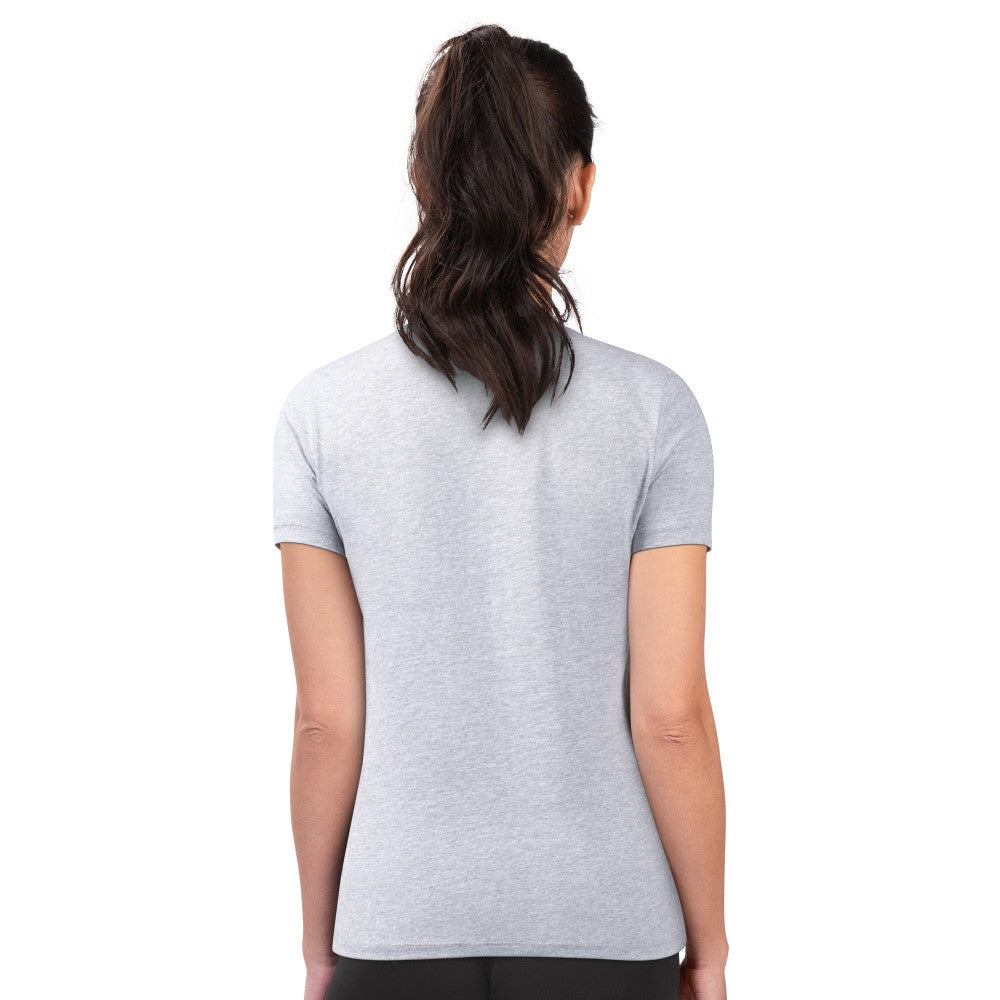 Los Angeles Angels G-III 4Her by Carl Banks Women's Super-Slim Fit Lightweight City Graphic T-Shirt - Heather Gray
