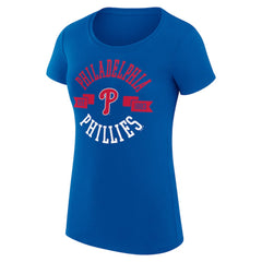 Philadelphia Phillies G-III 4Her by Carl Banks Women's Super-Slim Fit Lightweight City Graphic T-Shirt - Royal