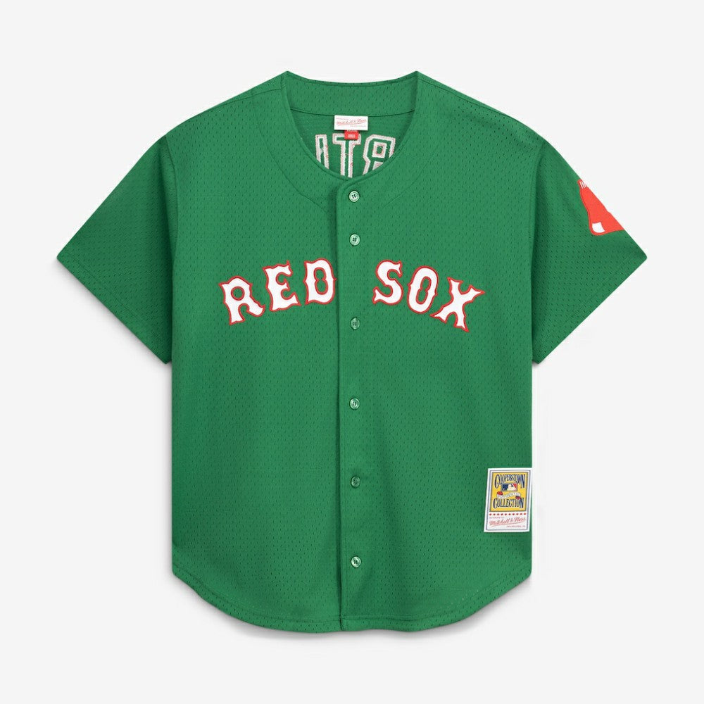 David Ortiz Boston Red Sox Cooperstown Collection Mesh Batting Practice Jersey - Kelly Green | Mitchell & Ness