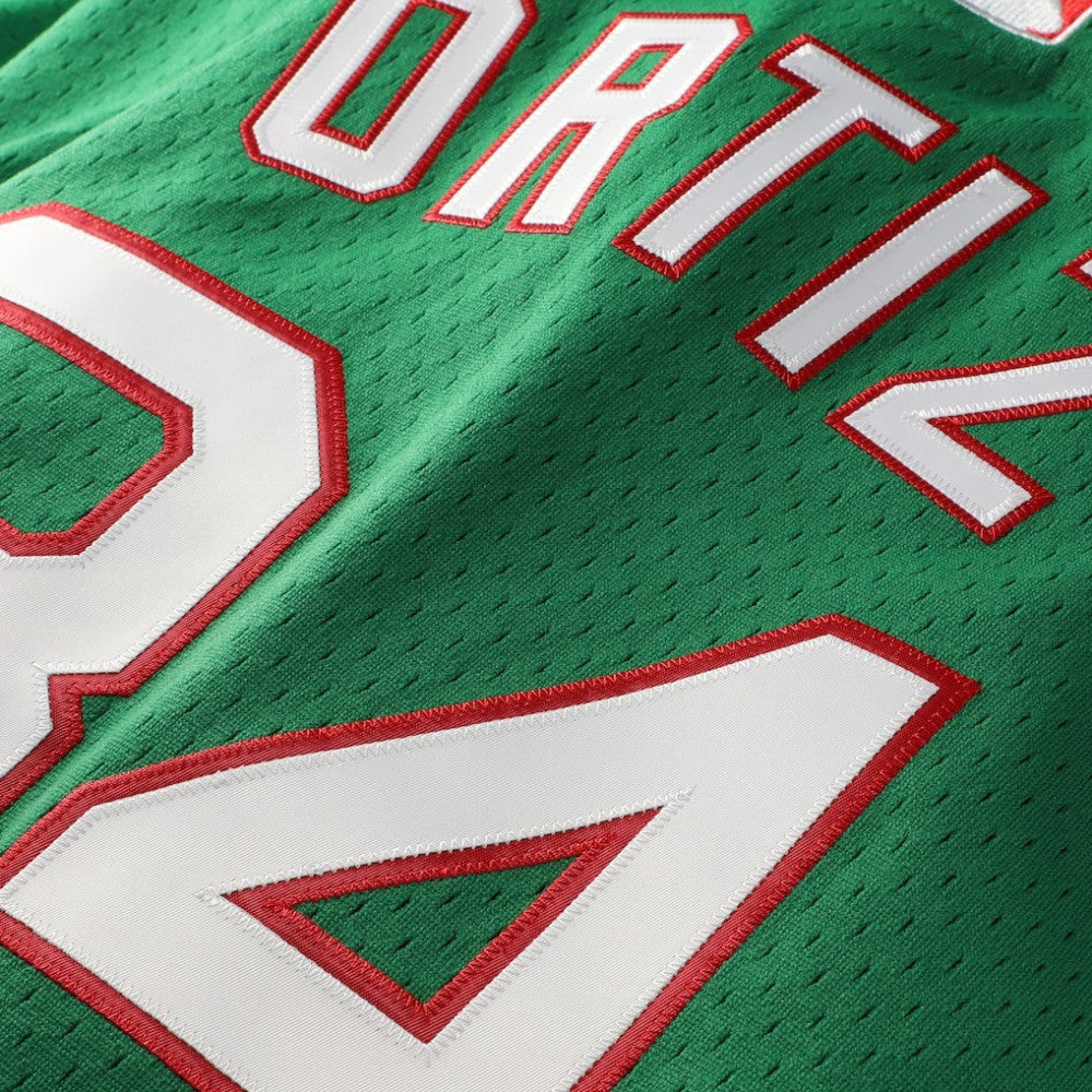David Ortiz Boston Red Sox Cooperstown Collection Mesh Batting Practice Jersey - Kelly Green | Mitchell & Ness