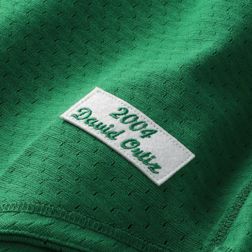 David Ortiz Boston Red Sox Cooperstown Collection Mesh Batting Practice Jersey - Kelly Green | Mitchell & Ness