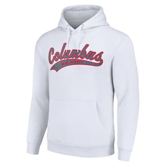 Columbus Blue Jackets Starter Tailsweep Fleece Tri-Blend Pullover Hoodie