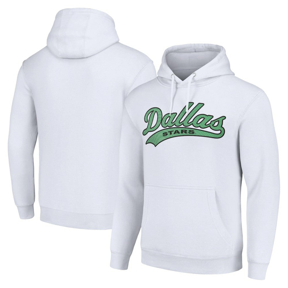 Dallas Stars Starter Tailsweep Fleece Tri-Blend Pullover Hoodie
