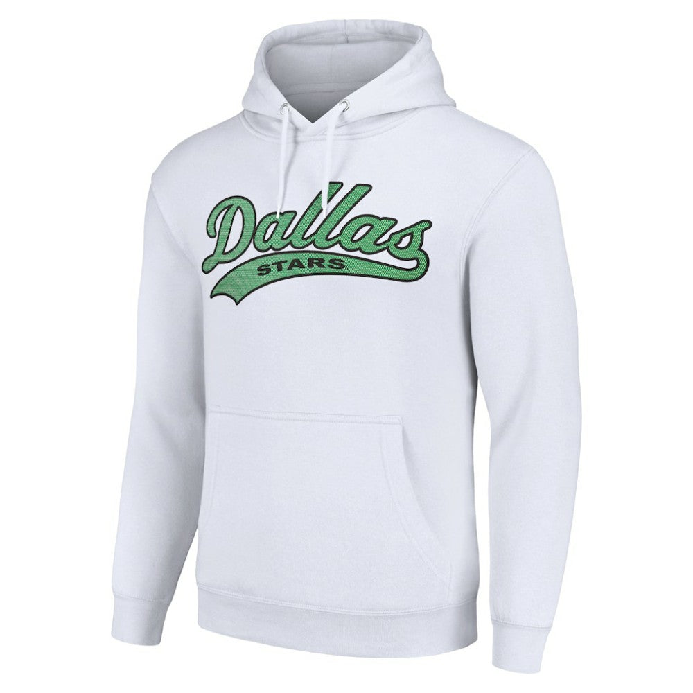 Dallas Stars Starter Tailsweep Fleece Tri-Blend Pullover Hoodie