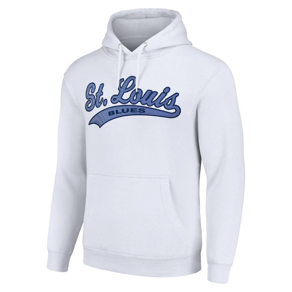 St. Louis Blues Starter Tailsweep Fleece Tri-Blend Pullover Hoodie