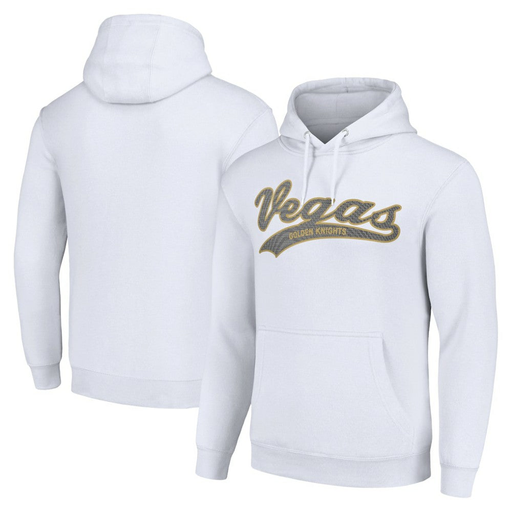Vegas Golden Knights Starter Tailsweep Fleece Tri-Blend Pullover Hoodie