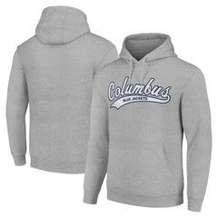 Columbus Blue Jackets Starter Tailsweep Fleece Tri-Blend Pullover Hoodie