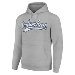 Columbus Blue Jackets Starter Tailsweep Fleece Tri-Blend Pullover Hoodie