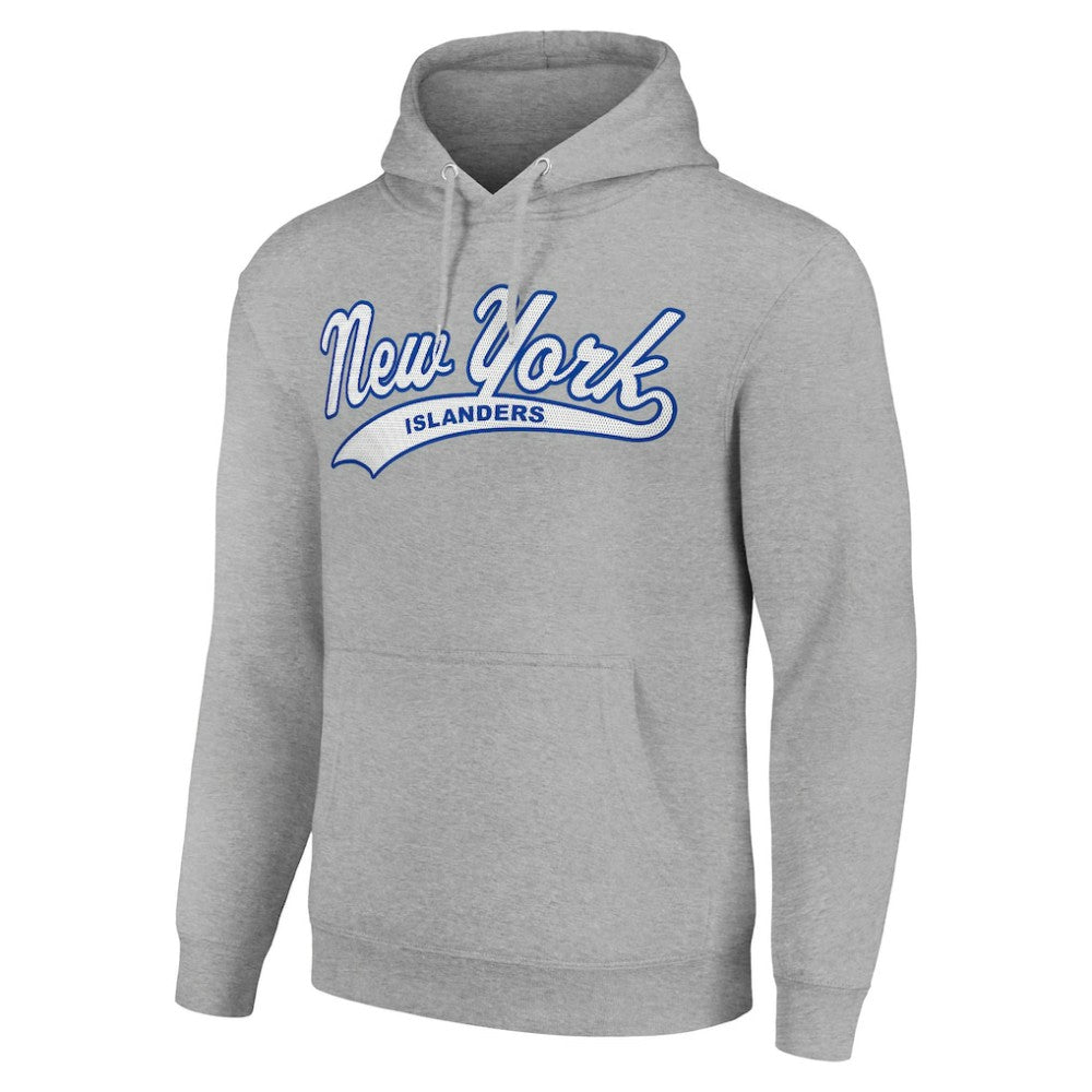 New York Islanders Starter Tailsweep Fleece Tri-Blend Pullover Hoodie