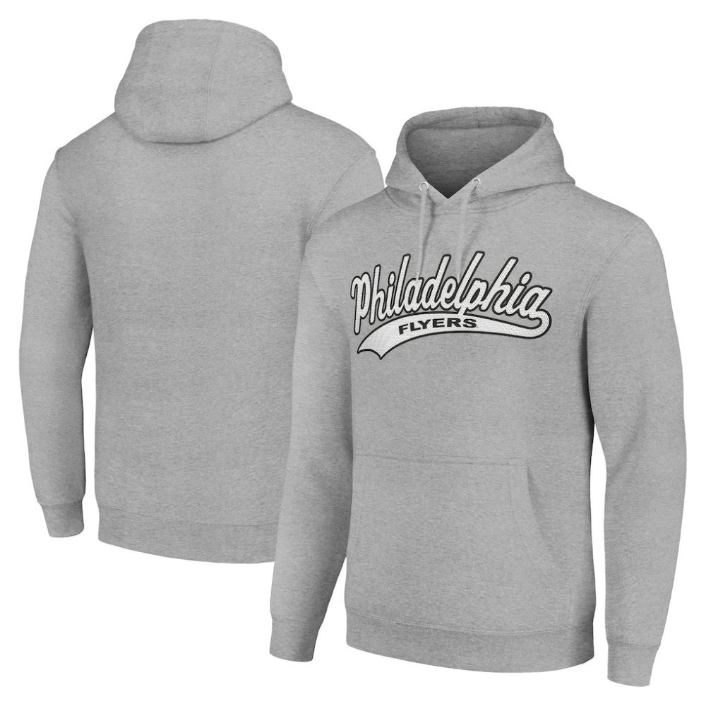 Philadelphia Flyers Starter Tailsweep Fleece Tri-Blend Pullover Hoodie