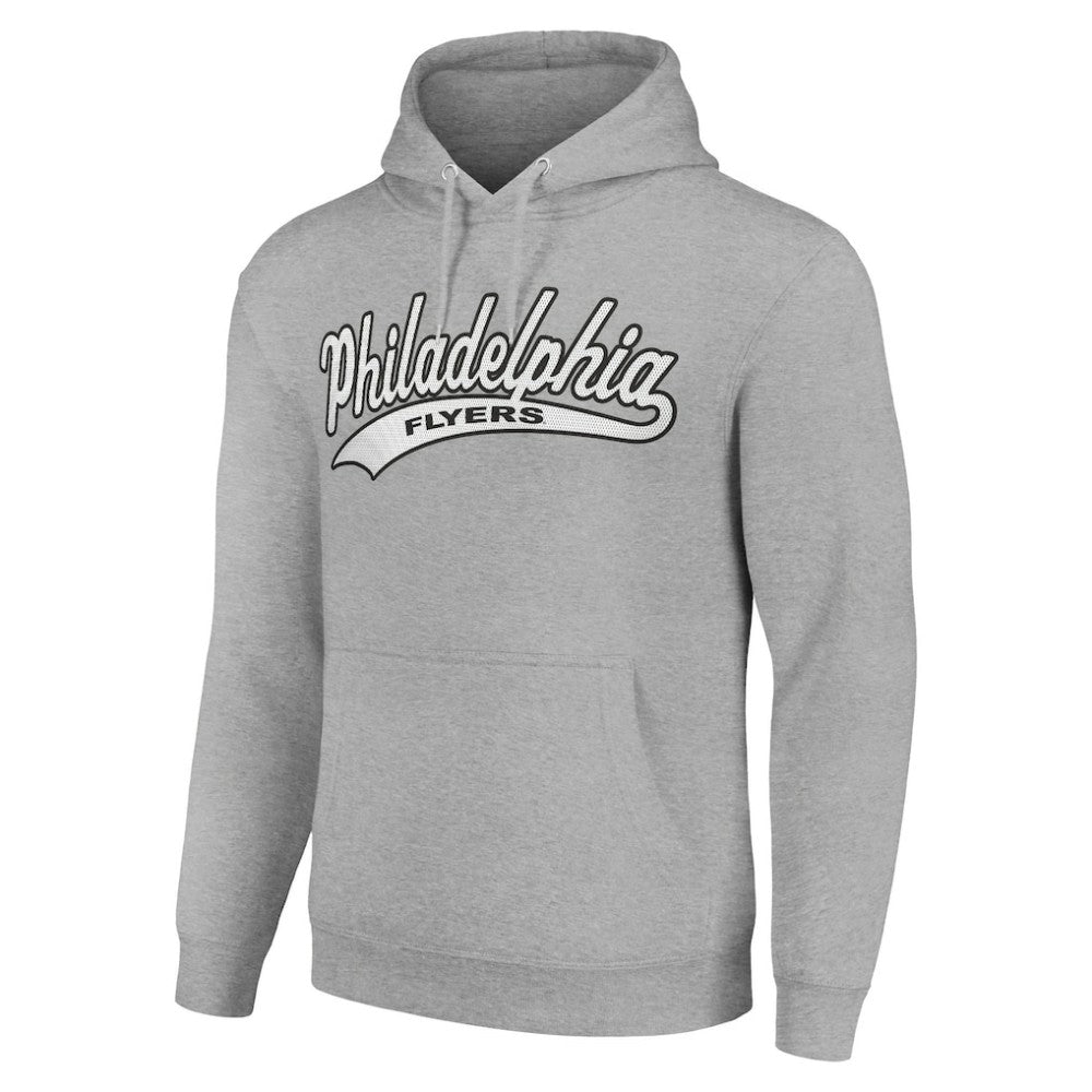 Philadelphia Flyers Starter Tailsweep Fleece Tri-Blend Pullover Hoodie