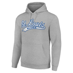 St. Louis Blues Starter Tailsweep Fleece Tri-Blend Pullover Hoodie