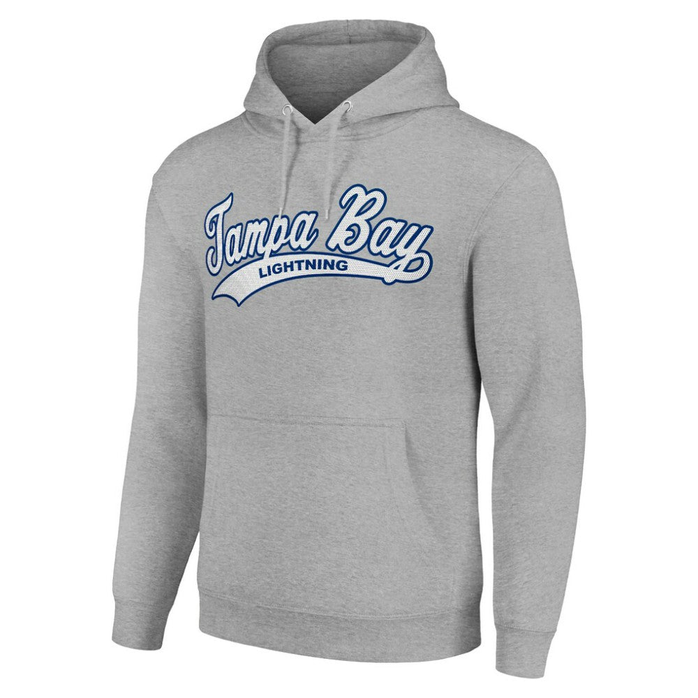 Tampa Bay Lightning Starter Tailsweep Fleece Tri-Blend Pullover Hoodie