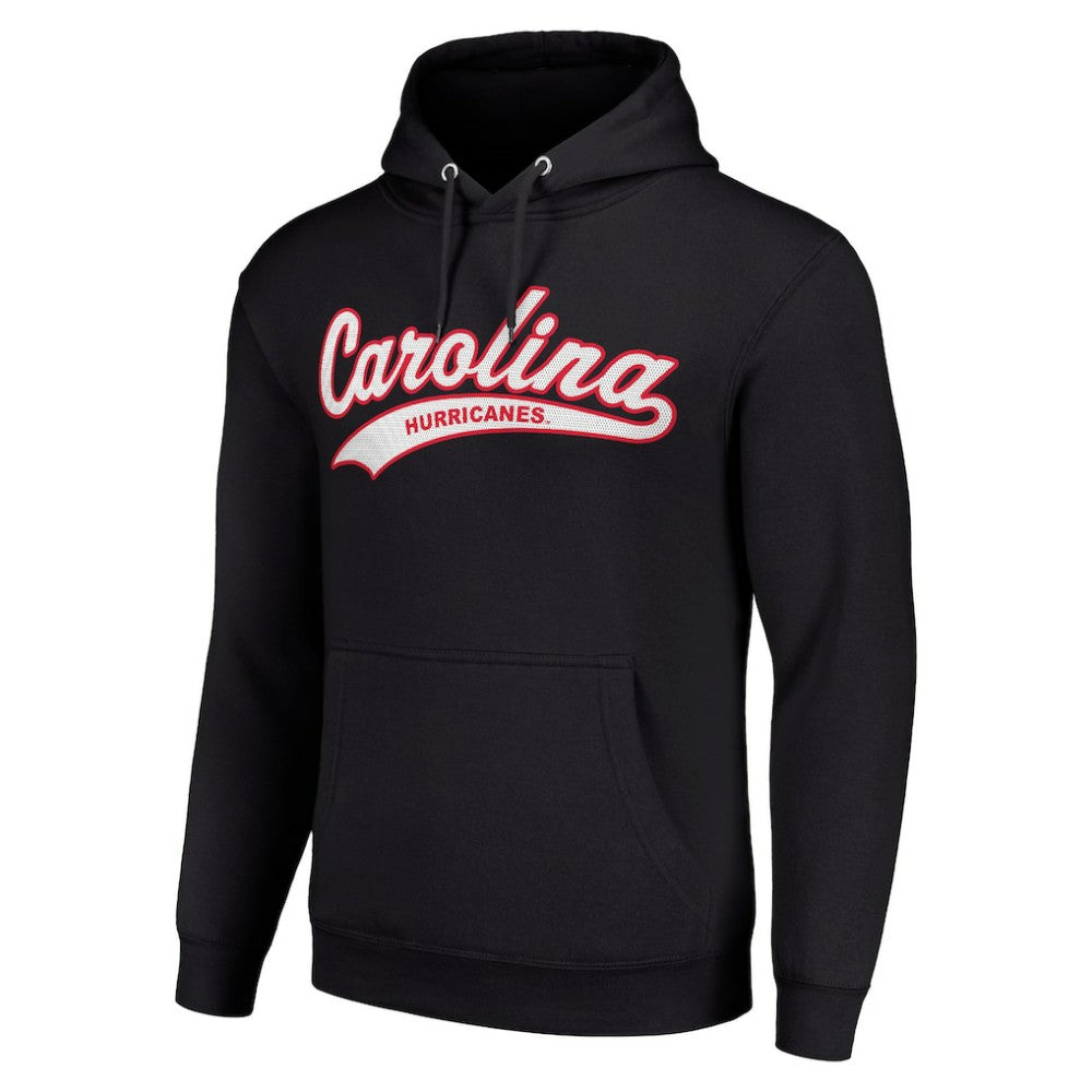 Carolina Hurricanes Starter Tailsweep Fleece Tri-Blend Pullover Hoodie