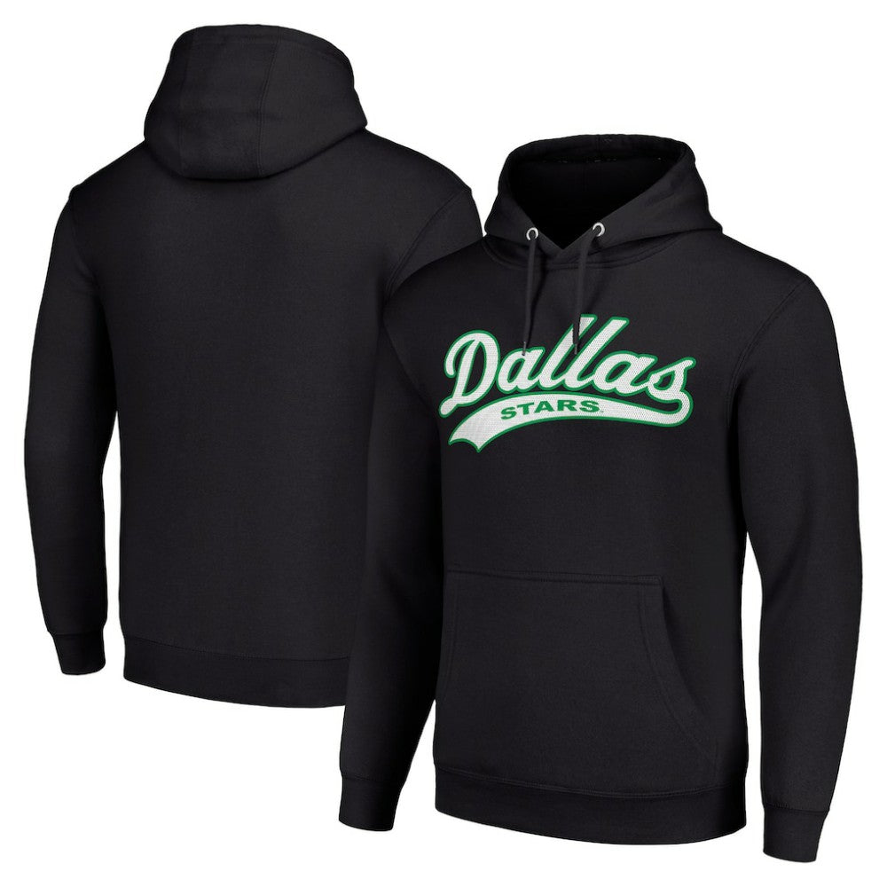 Dallas Stars Starter Tailsweep Fleece Tri-Blend Pullover Hoodie