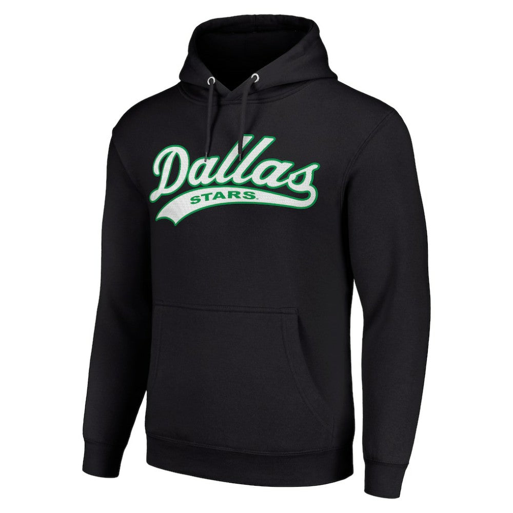 Dallas Stars Starter Tailsweep Fleece Tri-Blend Pullover Hoodie