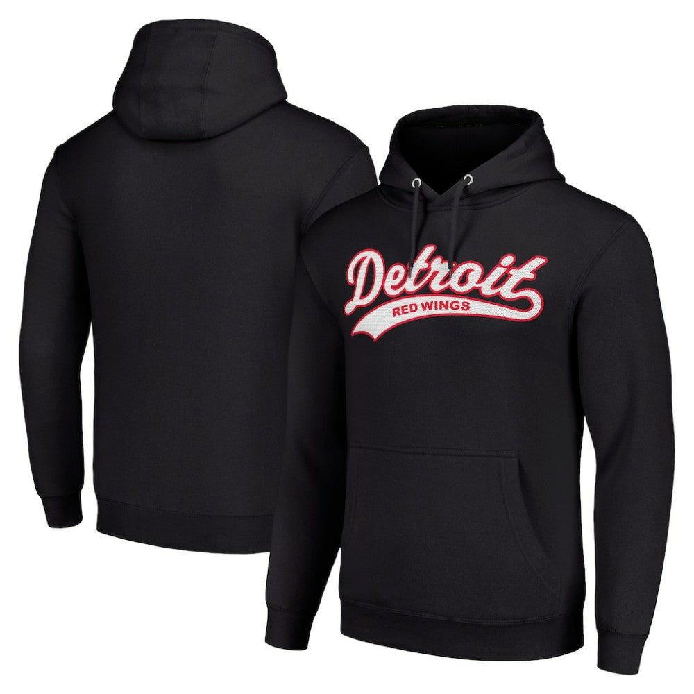 Detroit Red Wings Starter Tailsweep Fleece Tri-Blend Pullover Hoodie
