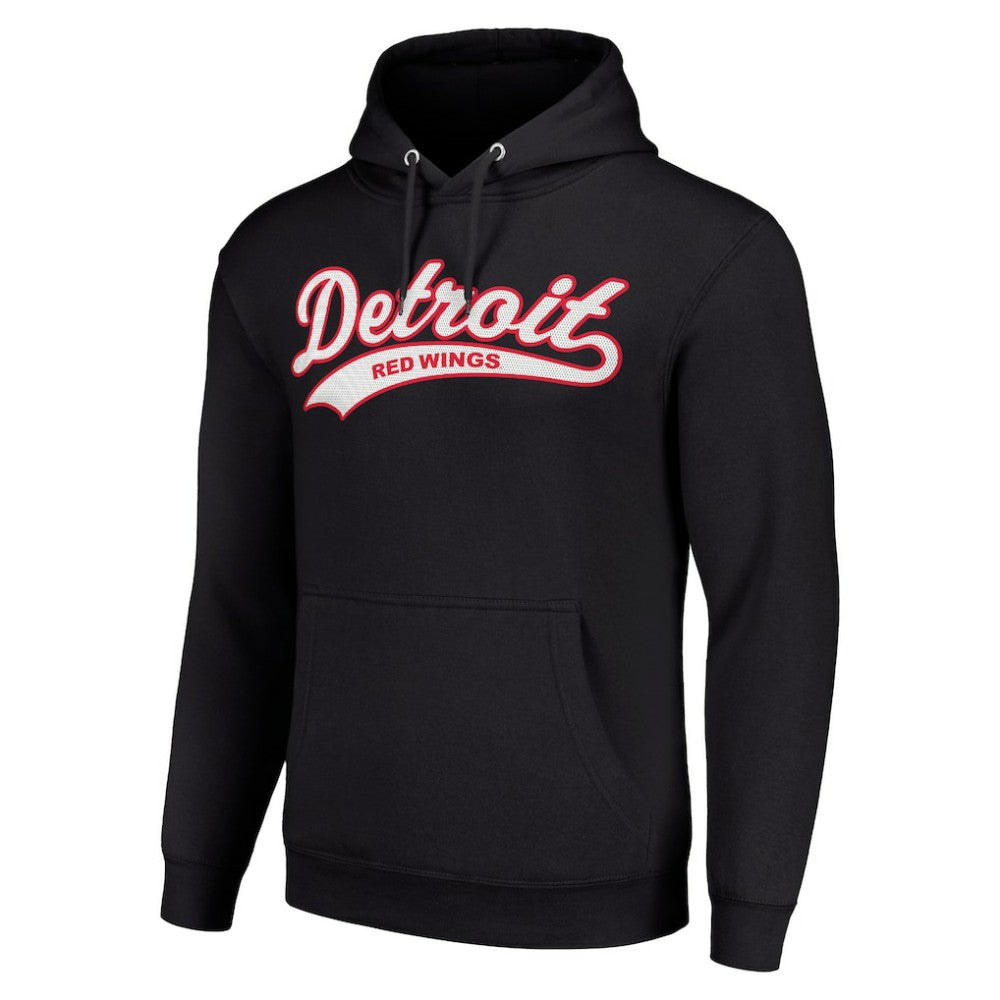 Detroit Red Wings Starter Tailsweep Fleece Tri-Blend Pullover Hoodie