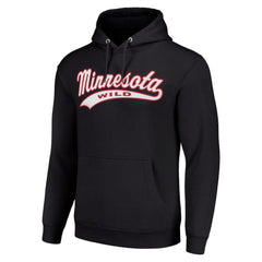 Minnesota Wild Starter Tailsweep Fleece Tri-Blend Pullover Hoodie
