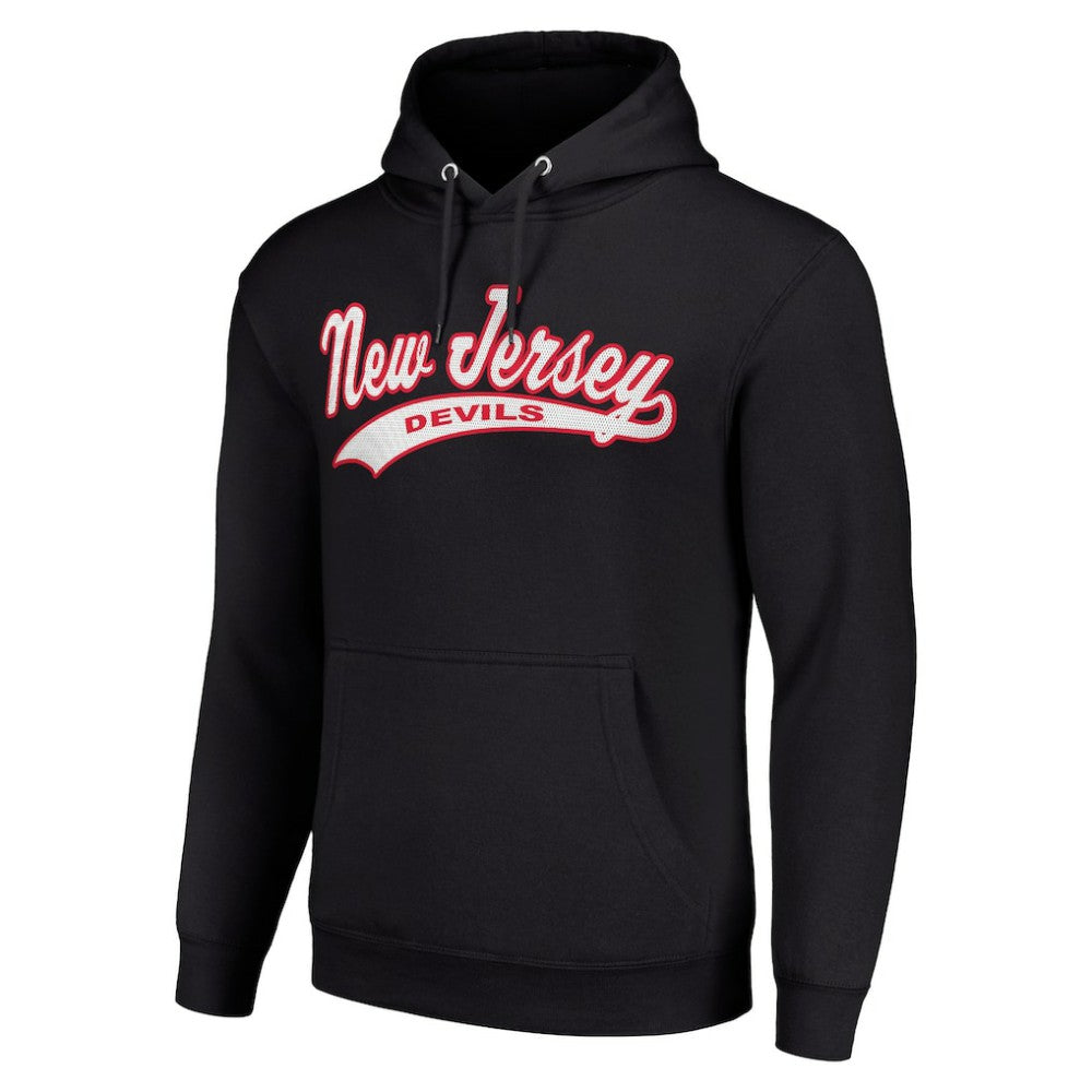 New Jersey Devils Starter Tailsweep Fleece Tri-Blend Pullover Hoodie
