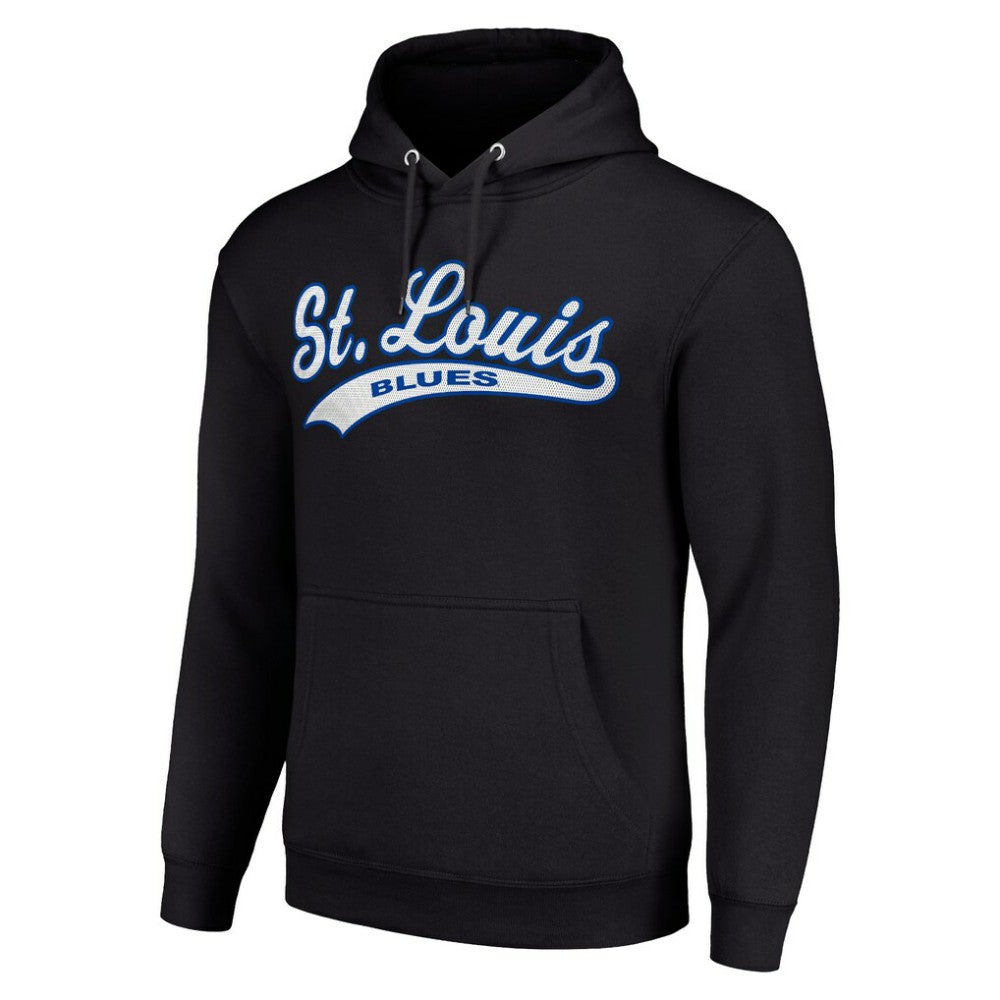 St. Louis Blues Starter Tailsweep Fleece Tri-Blend Pullover Hoodie