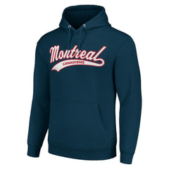 Montreal Canadiens Starter Tailsweep Fleece Tri-Blend Pullover Hoodie