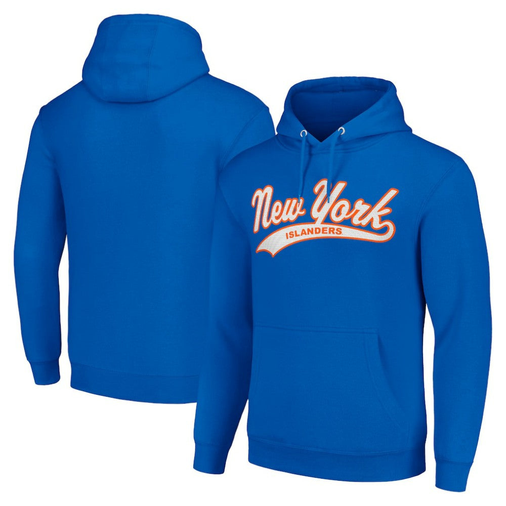 New York Islanders Starter Tailsweep Fleece Tri-Blend Pullover Hoodie