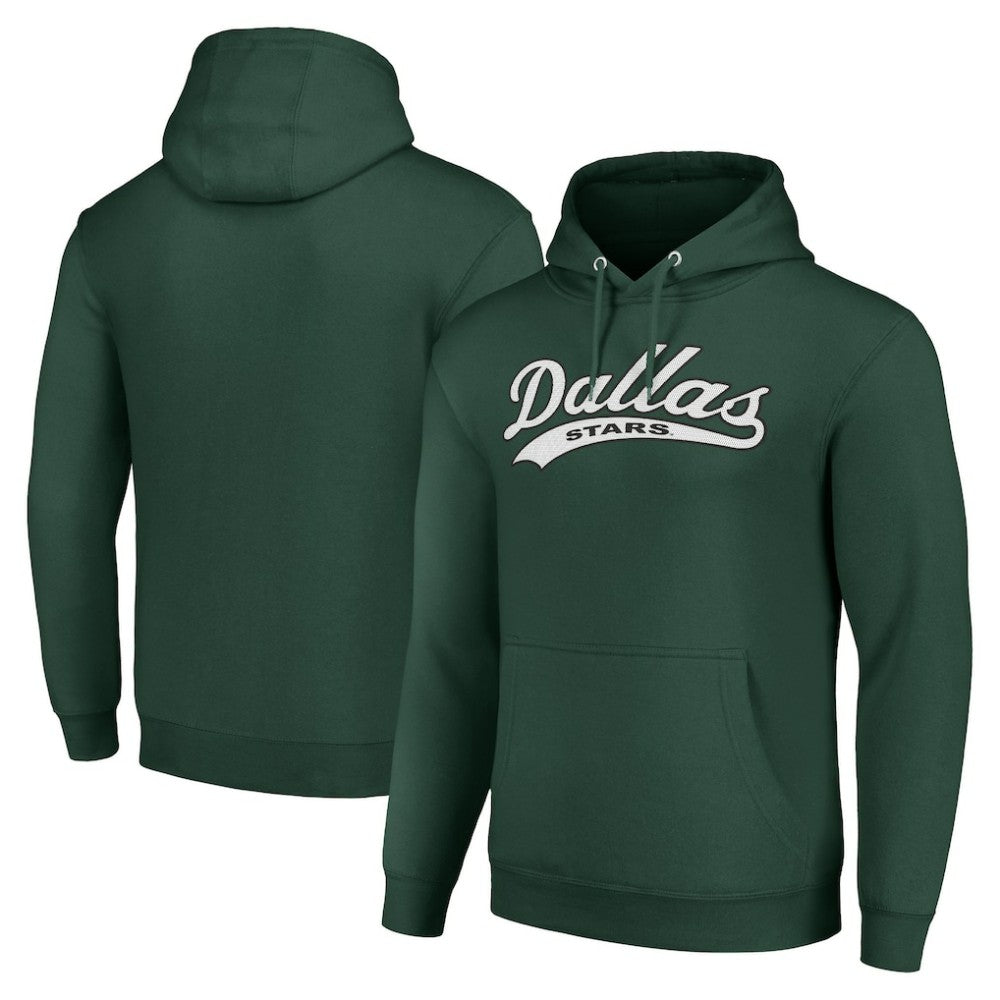 Dallas Stars Starter Tailsweep Fleece Tri-Blend Pullover Hoodie