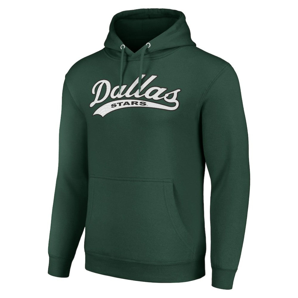 Dallas Stars Starter Tailsweep Fleece Tri-Blend Pullover Hoodie