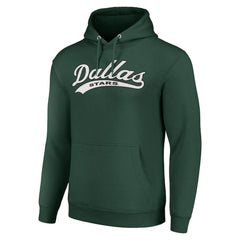 Dallas Stars Starter Tailsweep Fleece Tri-Blend Pullover Hoodie