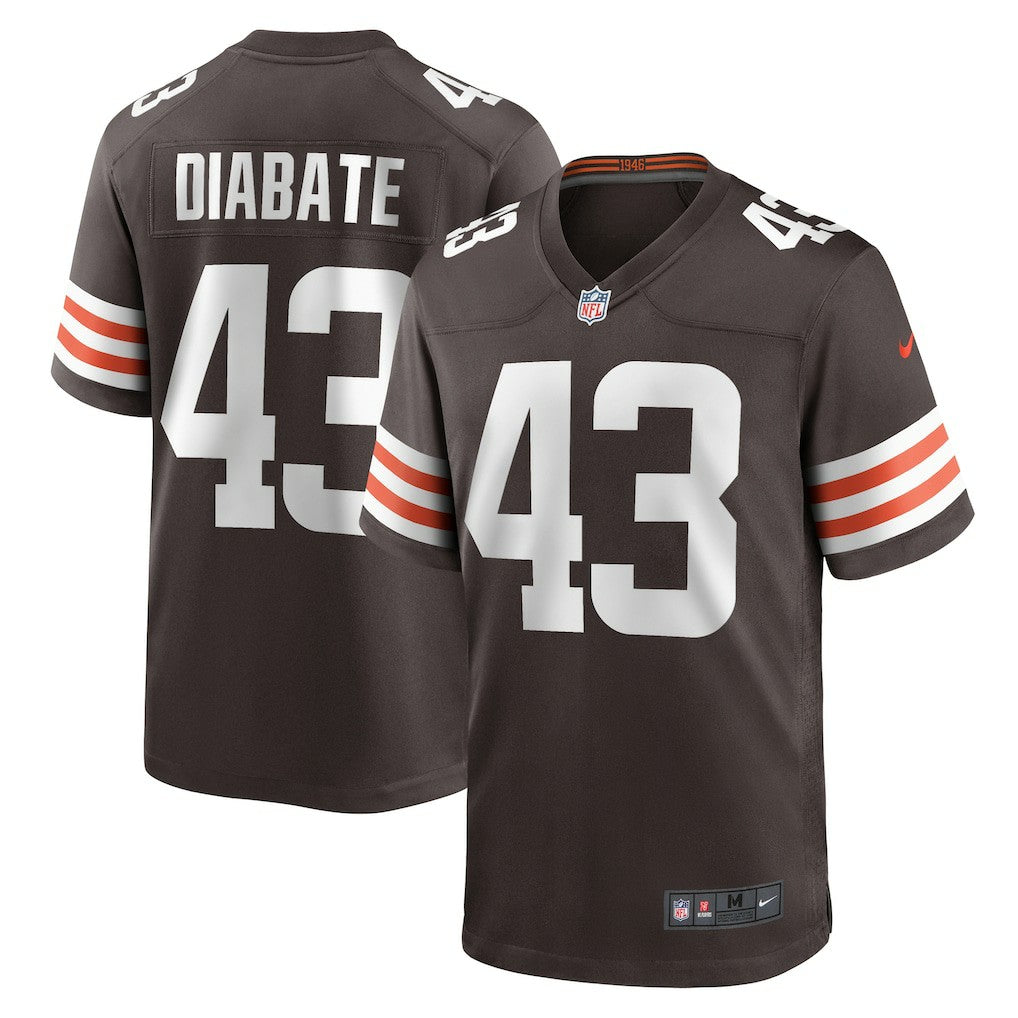 NFL Cleveland Browns Mohamoud Diabate  Team Game Jersey