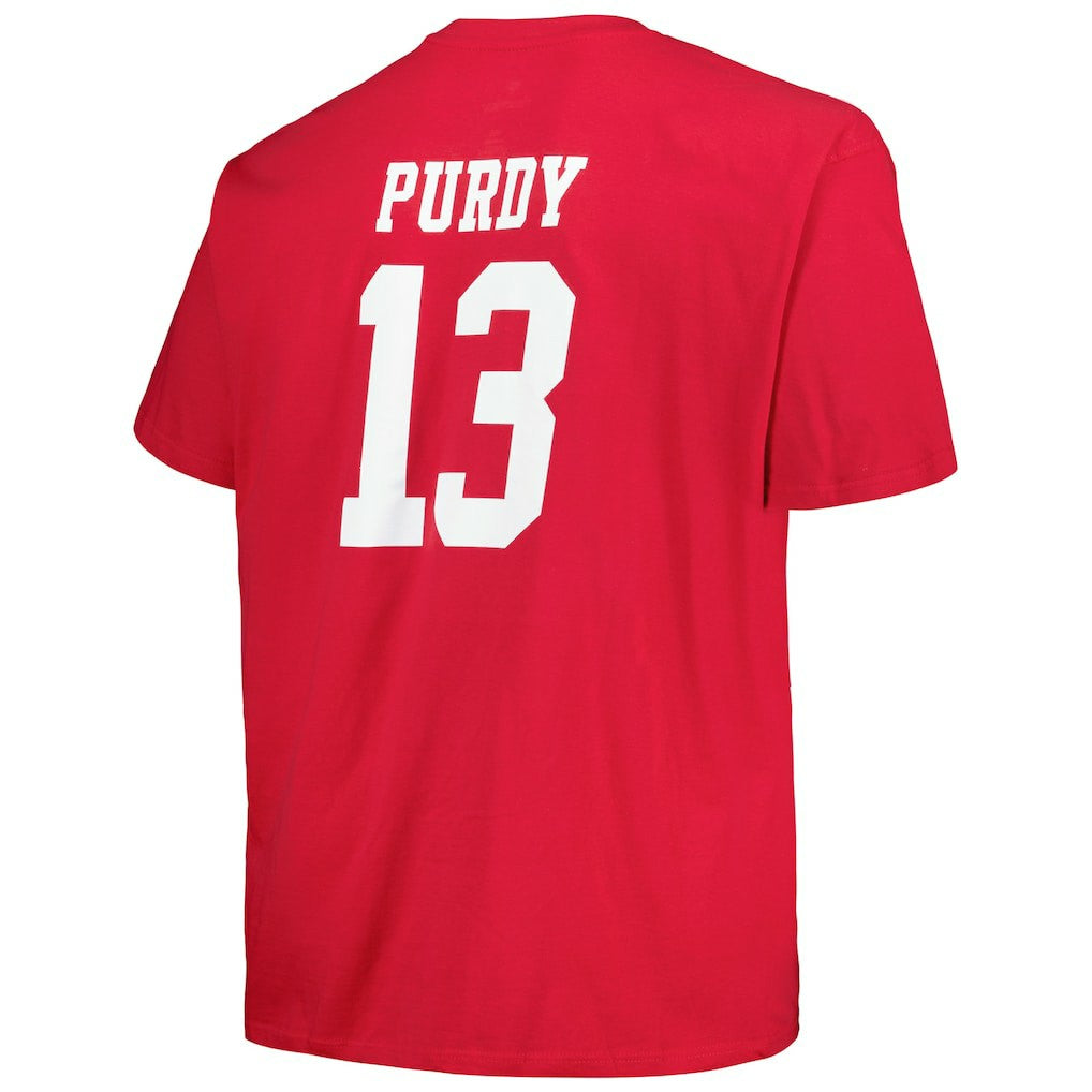 NFL San Francisco 49ers Brock Purdy  Big & Tall Player Name & Number T-Shirt