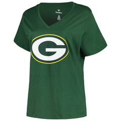 NFL Green Bay Packers Jordan Love  Women's Plus Size Name & Number V-Neck T-Shirt
