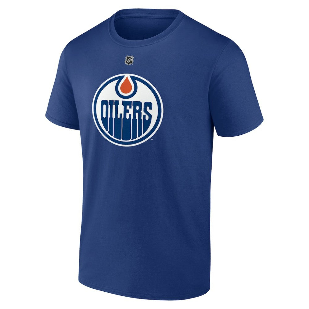 Zach Hyman Edmonton Oilers Fanatics Authentic Stack Name & Number T-Shirt